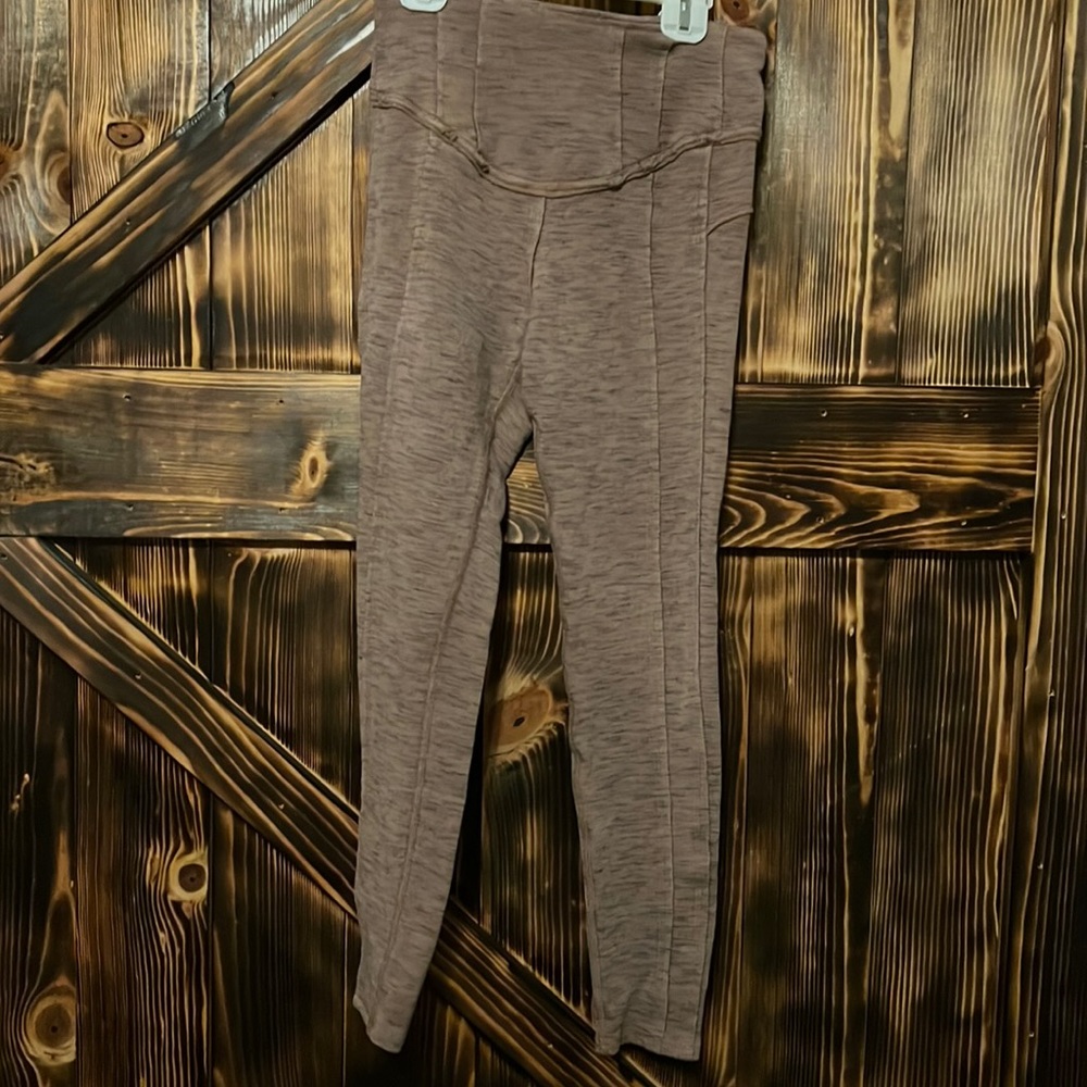 Free people XS pink/grey sweat pants/leggings